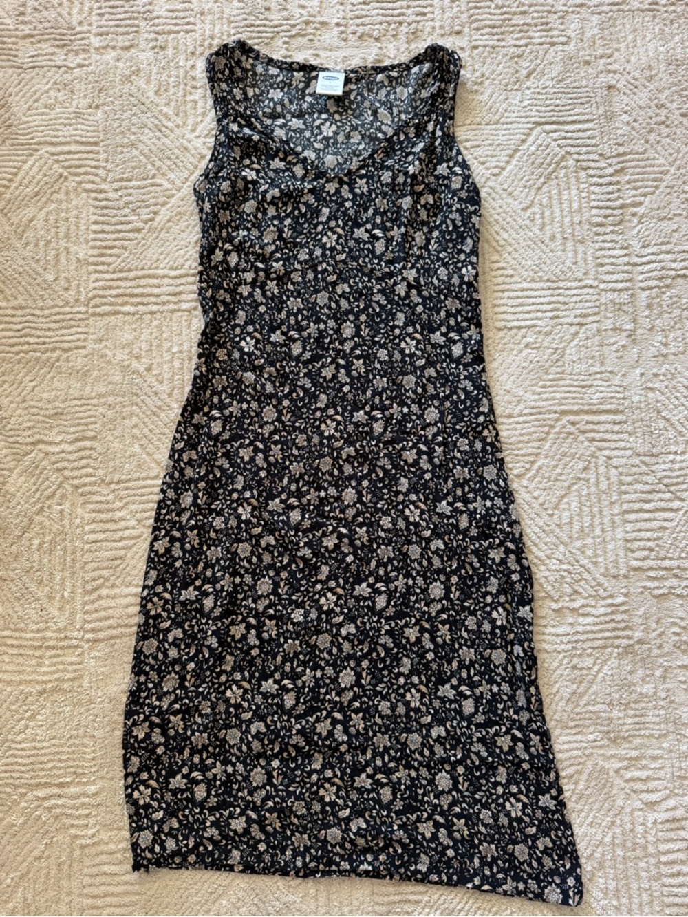 Old Navy Black Floral Dress